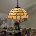 16 Inch European Stained Glass Pendant Light