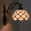 8 Inch European Stained Glass Wall Light