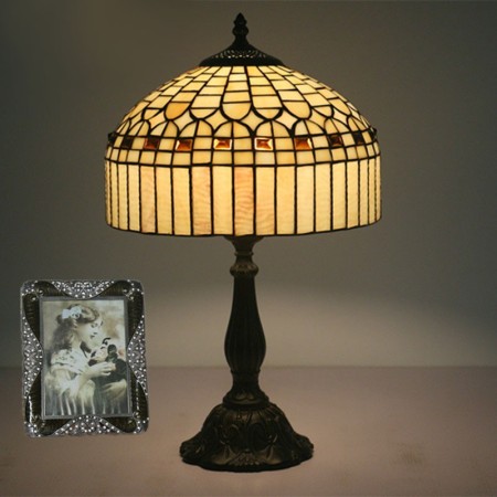 12 Inch American Simple Stained Glass Table Lamp