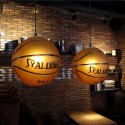 1 Light Vintage Modern/Contemporary Basketball Glass Shade Pendant Light