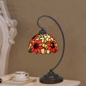 8 Inch European Stained Glass Sunflower Style Table Lamp