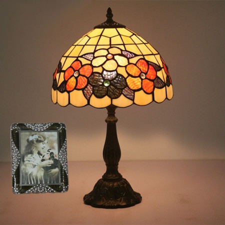 12 Inch European Stained Glass Table Lamp