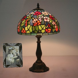 12 Inch European Stained Glass Table Lamp