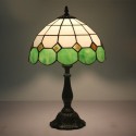 12 Inch Mediterranean Stained Glass Table Lamp