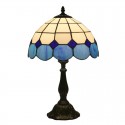 12 Inch Mediterranean Stained Glass Table Lamp