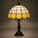 12 Inch Mediterranean Stained Glass Table Lamp