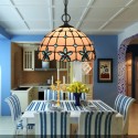 12 Inch European Stained Glass Pendant Light