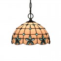 12 Inch European Stained Glass Pendant Light