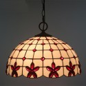 12 Inch European Stained Glass Pendant Light