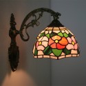 8 Inch European Stained Glass Wall Light