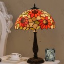 16 Inch European Stained Glass Sunflower Style Table Lamp