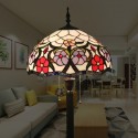 16 Inch European Retro Stained Glass Floor Lamp