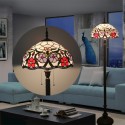 16 Inch European Retro Stained Glass Floor Lamp