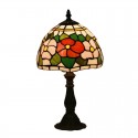 8 Inch European Stained Glass Table Lamp