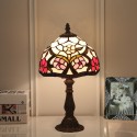 8 Inch European Stained Glass Table Lamp