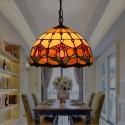 12 Inch European Stained Glass Pendant Light