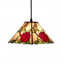 11 Inch European Stained Glass Pendant Light