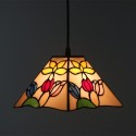 11 Inch European Stained Glass Pendant Light