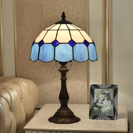 10 Inch European Stained Glass Table Lamp