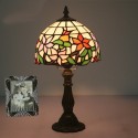 8 Inch European Stained Glass Table Lamp