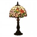 8 Inch European Stained Glass Table Lamp