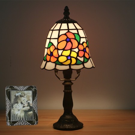 6 Inch European Stained Glass Table Lamp