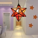 12 Inch European Stained Glass Pendant Light