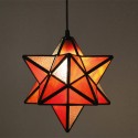 12 Inch European Stained Glass Pendant Light