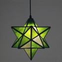 12 Inch European Stained Glass Pendant Light