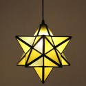 12 Inch European Stained Glass Pendant Light