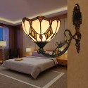 8 Inch European Stained Glass Wall Light