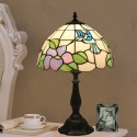 12 Inch European Stained Glass Hummingbird Style Table Lamp