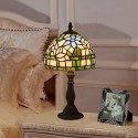 8 Inch European Stained Glass Table Lamp