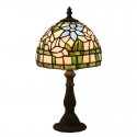 8 Inch European Stained Glass Table Lamp