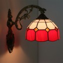 8 Inch Mediterranean Stained Glass Mediterranean Style Wall Light