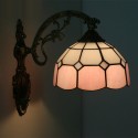 8 Inch Mediterranean Stained Glass Mediterranean Style Wall Light