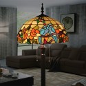 16 Inch European Stained Glass Floor Lamp