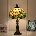 8 Inch European Stained Glass Table Lamp