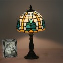 8 Inch American Retro Stained Glass Table Lamp