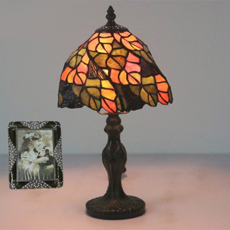 8 Inch European Stained Glass Table Lamp