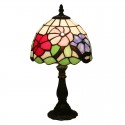 8 Inch European Stained Glass Table Lamp