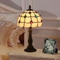 8 Inch European Stained Glass Table Lamp