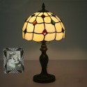 8 Inch European Stained Glass Table Lamp