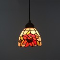 12 Inch European Stained Glass Sunflower Style Pendant Light