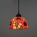 12 Inch European Stained Glass Sunflower Style Pendant Light