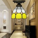 Mediterranean Stained Glass Mediterranean Style Flush Mount