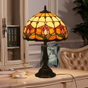 12 Inch European Stained Glass Tulip Style Table Lamp