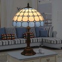 12 Inch Mediterranean Stained Glass Mediterranean Style Table Lamp