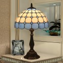 12 Inch Mediterranean Stained Glass Mediterranean Style Table Lamp