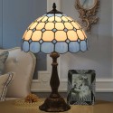 12 Inch Mediterranean Stained Glass Mediterranean Style Table Lamp